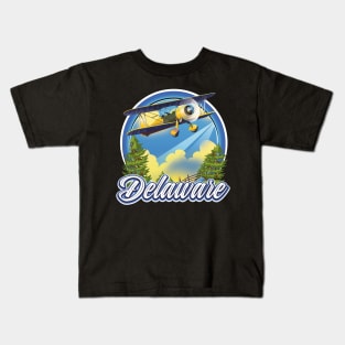 Delaware USA travel logo Kids T-Shirt